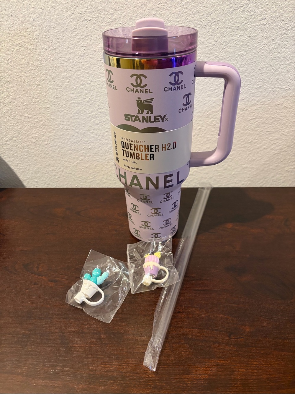 CHANEL Lavender Logo Stanley 40oz Quencher Tumbler